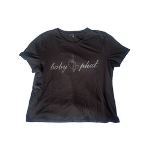 🖤Baby Phat Black Bling Crop Top Size M🖤